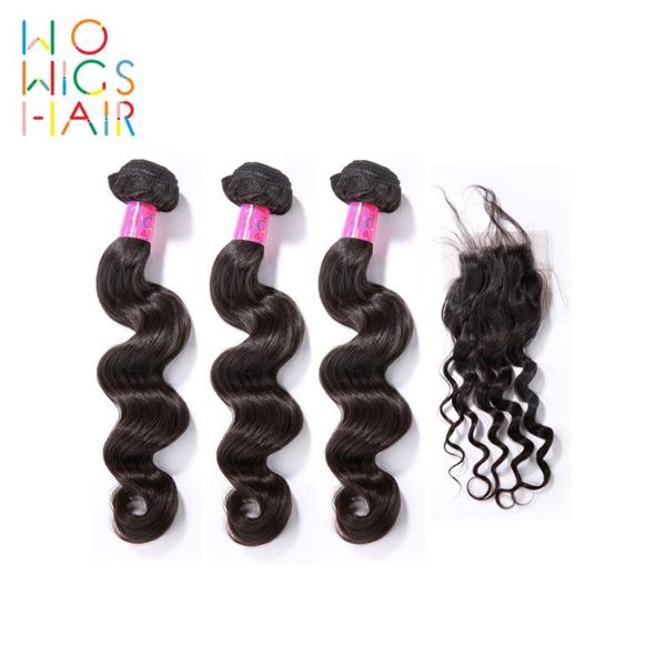 human hair bulks wowigs malaysian remy loose wave 3 bundles deal with lace closure / frontal natural color 1b, Black
human hair bulks wowigs malaysian remy loose wave 3 bundles deal with lace closure / frontal natural color 1b, Black