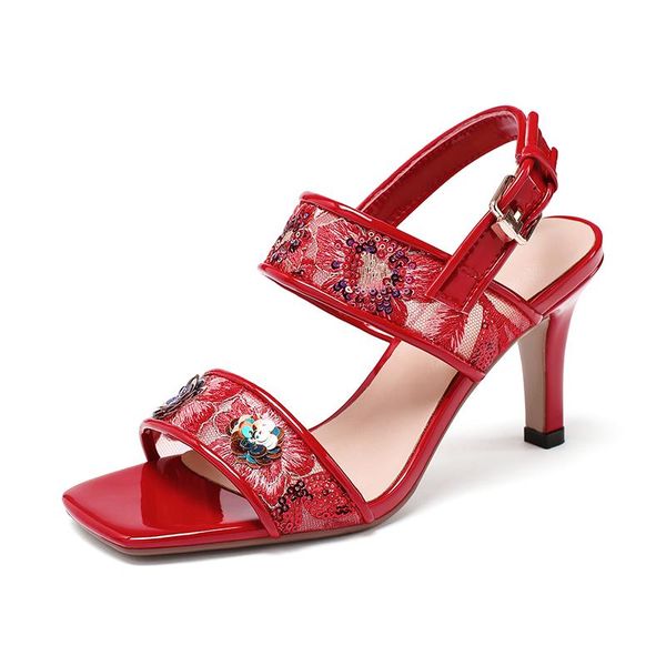 backs strap buckle thin high heels pumps fashion bling decoration women sandals elegant genuine leather party office shoes woman, Black
backs strap buckle thin high heels pumps fashion bling decoration women sandals elegant genuine leather party office shoes woman, Black