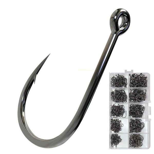 500pcs/ set fishing hooks barbed circle high carbon steel fishhook carp hook sea accessories tackle
500pcs/ set fishing hooks barbed circle high carbon steel fishhook carp hook sea accessories tackle
