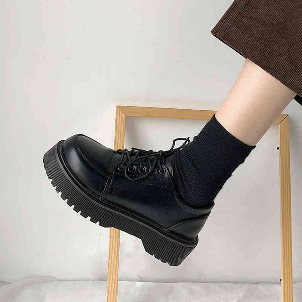 dress shoes casual platform shoes, patent leather shoes with round laces for women spring fall 3r8l, Black
dress shoes casual platform shoes, patent leather shoes with round laces for women spring fall 3r8l, Black