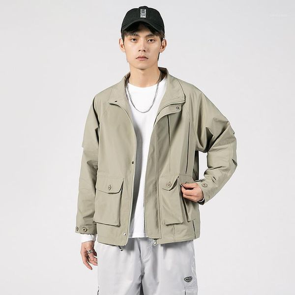 men's jackets autumn blue/black/khaki casual jacket fashion multi-pocket tooling mens streetwear loose hip-hop bomber men, Black;brown
men's jackets autumn blue/black/khaki casual jacket fashion multi-pocket tooling mens streetwear loose hip-hop bomber men, Black;brown