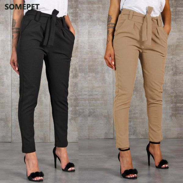 fashion women high waist harem pants bandage elastic stripe casual office ladies women's & capris, Black;white
fashion women high waist harem pants bandage elastic stripe casual office ladies women's & capris, Black;white