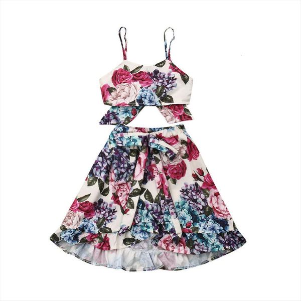 2pcs kids toddler baby girl set clothes flowers print sleeveless sling ruffles a line skirts outfit 1 6y, White
2pcs kids toddler baby girl set clothes flowers print sleeveless sling ruffles a line skirts outfit 1 6y, White