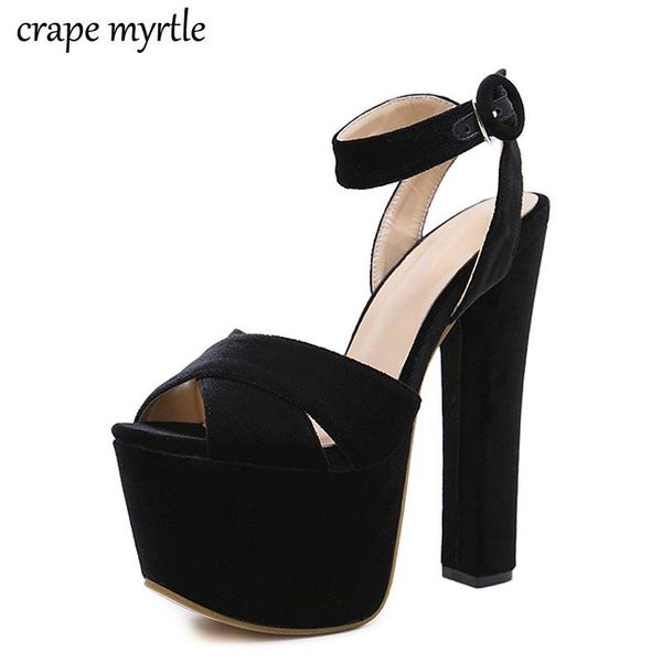 platform sandals square heels fish mouth high-heeled shoes hollow high black yma973
platform sandals square heels fish mouth high-heeled shoes hollow high black yma973