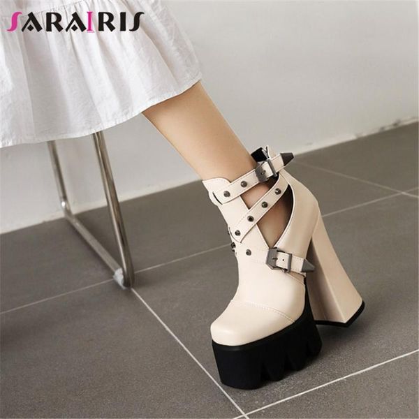 sarairis cool fashion female pumps solid buckle zipper high heel platform women quality punk party shoes for dress, Black
sarairis cool fashion female pumps solid buckle zipper high heel platform women quality punk party shoes for dress, Black