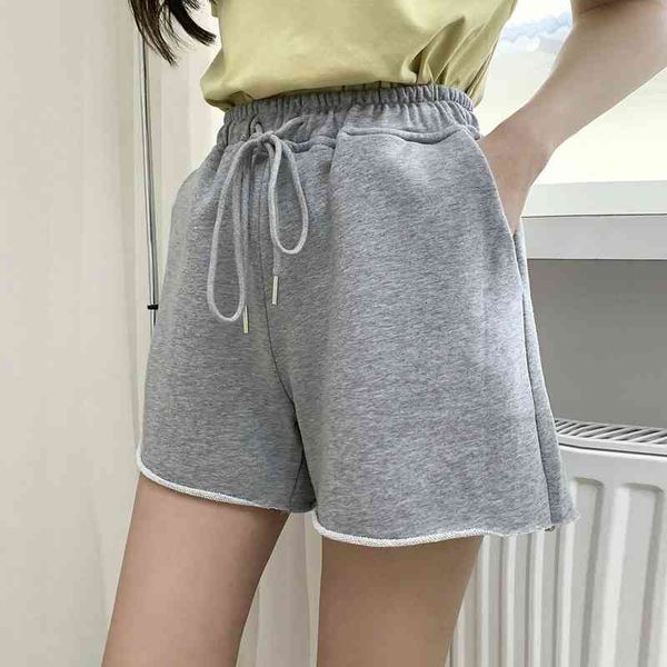 sports shorts women's summer 5-point loose casual elastic waist pants high slim 210607, White;black
sports shorts women's summer 5-point loose casual elastic waist pants high slim 210607, White;black