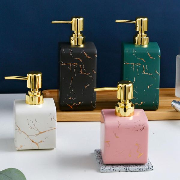 liquid soap dispenser ceramic lotion bottle marble pattern push type shower gel/shampoo bathroom table decoration
liquid soap dispenser ceramic lotion bottle marble pattern push type shower gel/shampoo bathroom table decoration