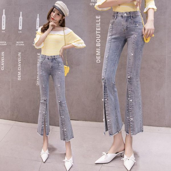 women's jeans 2021 arrival female personality washed embroidered flares trousers office ladies fashion high waist denin pants t220, Blue
women's jeans 2021 arrival female personality washed embroidered flares trousers office ladies fashion high waist denin pants t220, Blue
