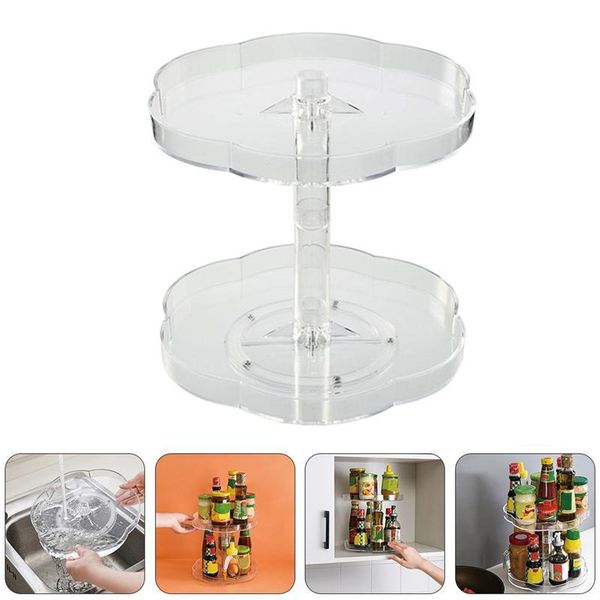 kitchen storage & organization transparent rotatable rack double-layer seasoning jar tray spice holder tools
kitchen storage & organization transparent rotatable rack double-layer seasoning jar tray spice holder tools