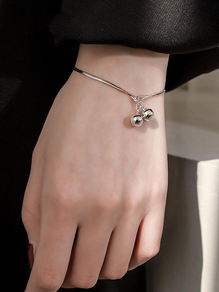 link, chain korea east gate fashion simple tide net red temperament bell silver design sense bracelet female, Black
link, chain korea east gate fashion simple tide net red temperament bell silver design sense bracelet female, Black