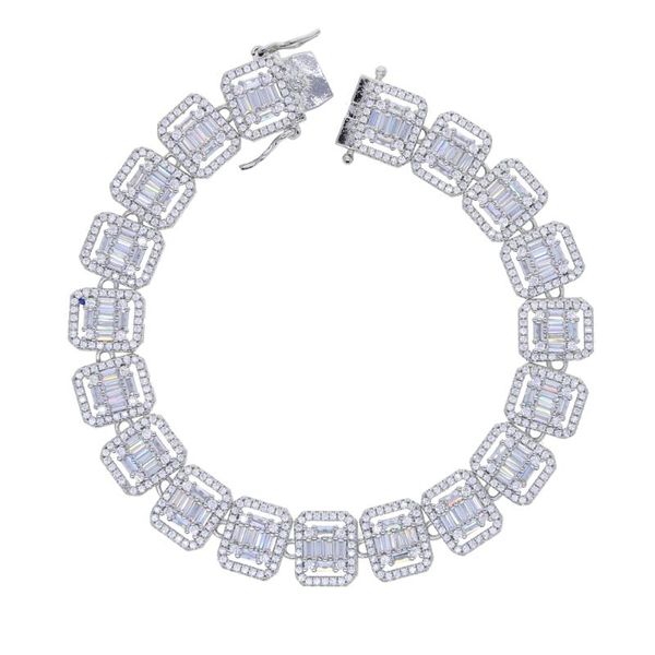 link, chain 11mm micro pave 5a cz tennis bracelet for women men hip hop bling square cubic zirconia iced out cluster chains jewelry, Black
link, chain 11mm micro pave 5a cz tennis bracelet for women men hip hop bling square cubic zirconia iced out cluster chains jewelry, Black
