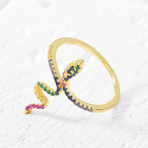 cluster rings 925 sterling silver zircon snakelike for women minimalist gold handmade opening ring anelli donna fine jewellery, Golden;silver
cluster rings 925 sterling silver zircon snakelike for women minimalist gold handmade opening ring anelli donna fine jewellery, Golden;silver