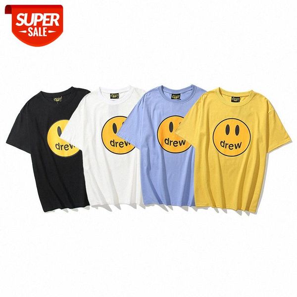 european and american fashion brand justin bieber with the same smiley face short-sleeved t-shirt men women couple bottoming shirt #d955, White;black
european and american fashion brand justin bieber with the same smiley face short-sleeved t-shirt men women couple bottoming shirt #d955, White;black