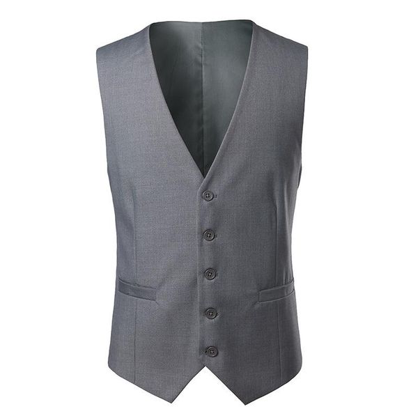 men's vests 4xl suit vest slim fit solid color single breasted formal business wedding waistcoat gilet homme brand men coats, Black;white
men's vests 4xl suit vest slim fit solid color single breasted formal business wedding waistcoat gilet homme brand men coats, Black;white