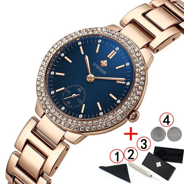 wwoor watches woman famous brand fashion dress diamond female watches stainless steel women watches gold montre femme 210527, Slivery;brown
wwoor watches woman famous brand fashion dress diamond female watches stainless steel women watches gold montre femme 210527, Slivery;brown