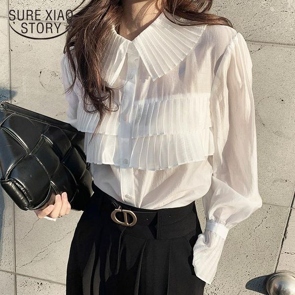 women's blouses & shirts spring stylish transparent pleated white women blusas turn-down collar single-breasted loose female blouse 13
women's blouses & shirts spring stylish transparent pleated white women blusas turn-down collar single-breasted loose female blouse 13