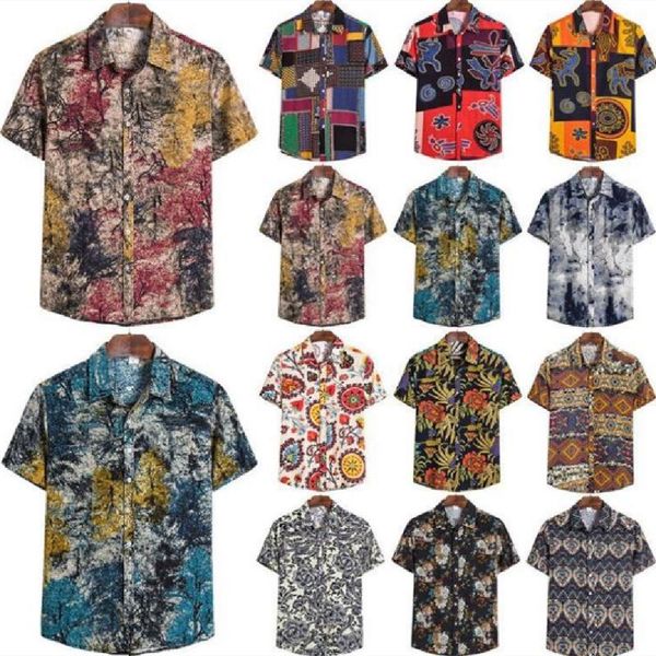 men's shirts 2021 summer large size cotton linen short sleeve shirt european and american print casual, White;black
men's shirts 2021 summer large size cotton linen short sleeve shirt european and american print casual, White;black