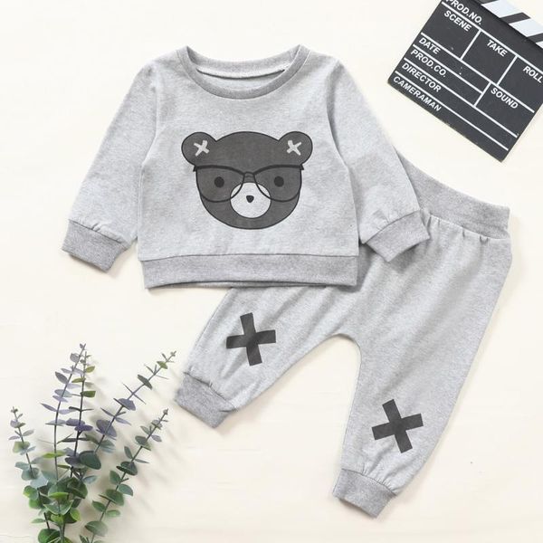 clothing sets born boy cartoon 2pcs casual infant baby boys girls bear print sweatshirt pants outfits set tracksuit suit, White
clothing sets born boy cartoon 2pcs casual infant baby boys girls bear print sweatshirt pants outfits set tracksuit suit, White