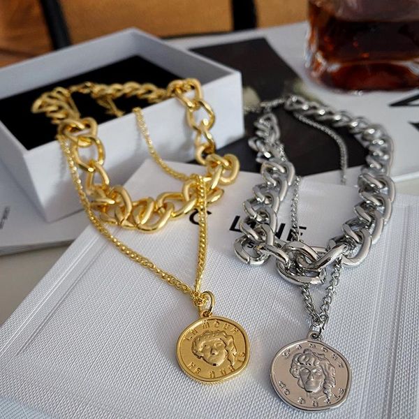 pendant necklaces punk vintage multi-layer coin choker necklace for women silver gold color fashion goth chunky chain 2021 clavicle hope jew
pendant necklaces punk vintage multi-layer coin choker necklace for women silver gold color fashion goth chunky chain 2021 clavicle hope jew