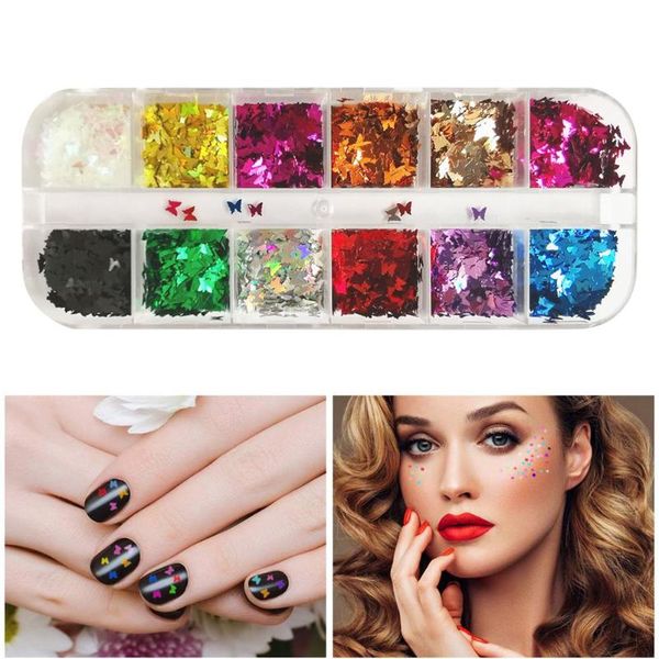 nail glitter 12 colors/set of ultrathin 3d holographic butterfly sequins manicure paillettes for face body art decorat, Silver;gold
nail glitter 12 colors/set of ultrathin 3d holographic butterfly sequins manicure paillettes for face body art decorat, Silver;gold