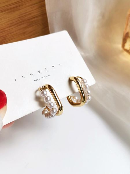 hoop & huggie fashion daily jewelry temperament baroque style pearl stud earring simple chic square earrings 1978, Golden;silver
hoop & huggie fashion daily jewelry temperament baroque style pearl stud earring simple chic square earrings 1978, Golden;silver