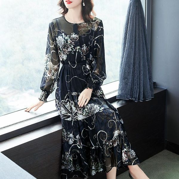 casual dresses silk woman dress elegant floral female long sleeve midi for women two-piece spring autumn 2021 vestidos pph3183, Black;gray
casual dresses silk woman dress elegant floral female long sleeve midi for women two-piece spring autumn 2021 vestidos pph3183, Black;gray