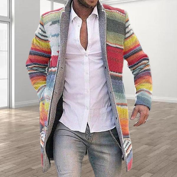 men's trench coats men coat polyester jacket autumn comfortable to wear cozy winter rainbow stripes overcoat, Tan;black
men's trench coats men coat polyester jacket autumn comfortable to wear cozy winter rainbow stripes overcoat, Tan;black