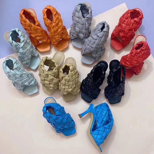 ladies gladiator sandals thin high heels shoes fashion women weave open toe slip on rome slides dress, Black
ladies gladiator sandals thin high heels shoes fashion women weave open toe slip on rome slides dress, Black