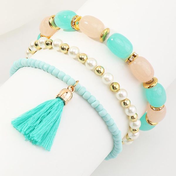 korean version of candy color rice grain tassel multi-layer elastic bracelet women 2021 fashion temperament accessories charm bracelets, Golden;silver
korean version of candy color rice grain tassel multi-layer elastic bracelet women 2021 fashion temperament accessories charm bracelets, Golden;silver