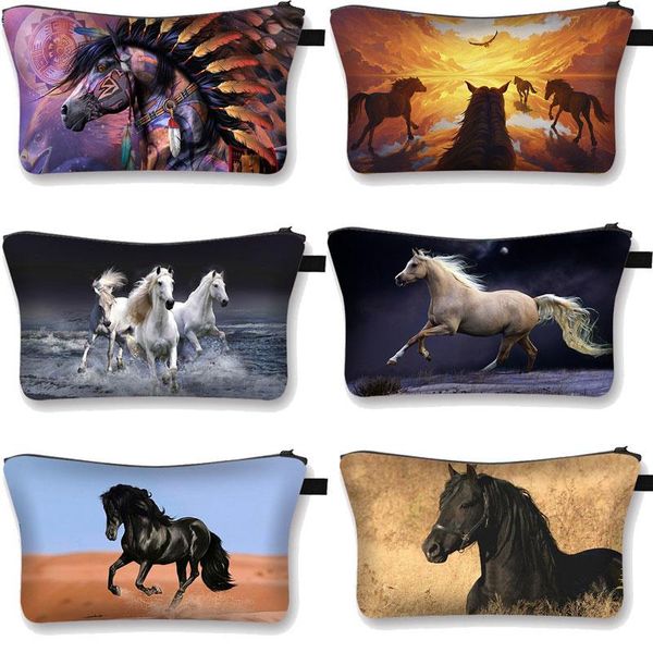 cosmetic bags & cases animal horse / print pattern women's bag girls make up case les trave organizers makeup box
cosmetic bags & cases animal horse / print pattern women's bag girls make up case les trave organizers makeup box