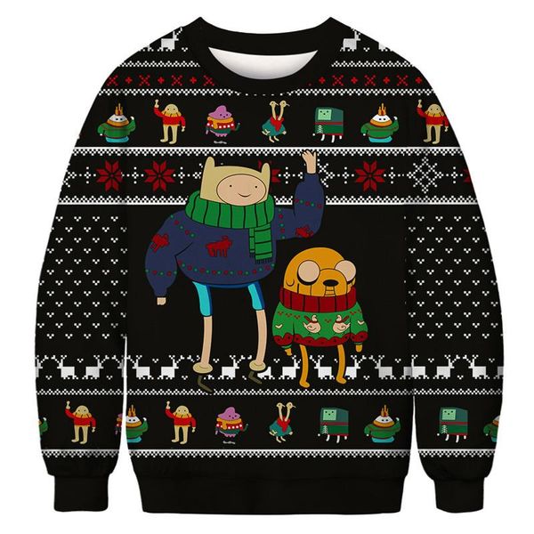 men's sweaters men women ugly christmas 3d anime printed funny hilarious holiday sweatshirt 2021 autumn winter xmas jumpers, White;black
men's sweaters men women ugly christmas 3d anime printed funny hilarious holiday sweatshirt 2021 autumn winter xmas jumpers, White;black