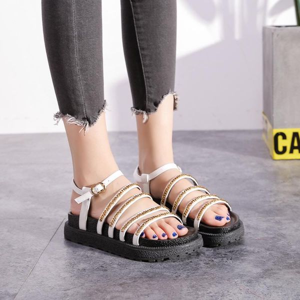 fashion leisure summer ankle strap women sandals front rear shoes flat buckle rome, Black
fashion leisure summer ankle strap women sandals front rear shoes flat buckle rome, Black