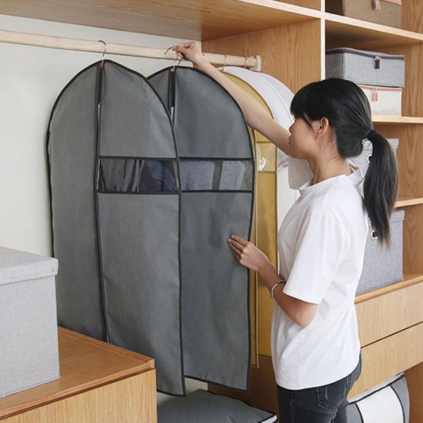 storage boxes & bins non-woven fabric wardrobe organizer coat 1pc suit clothes dust cover hanging-type for household bag
storage boxes & bins non-woven fabric wardrobe organizer coat 1pc suit clothes dust cover hanging-type for household bag
