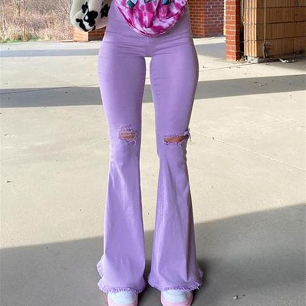 women's pants & capris female fashion streetwear slimming jeans long trousers solid color women zipper high waist holes ripped bell bot, Black;white
women's pants & capris female fashion streetwear slimming jeans long trousers solid color women zipper high waist holes ripped bell bot, Black;white