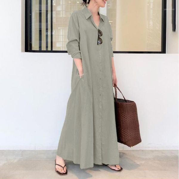 casual dresses vintage office lady long shirt dress women cotton and linen lapel sleeve maxi with pocket plus size loose, Black;gray
casual dresses vintage office lady long shirt dress women cotton and linen lapel sleeve maxi with pocket plus size loose, Black;gray
