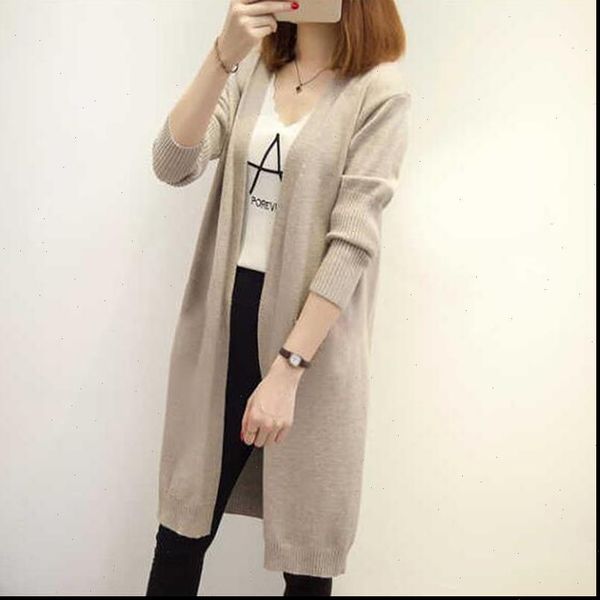 long womens sweater cardigan female autumn winter women sleeve knitted cardigans for drop, White;black
long womens sweater cardigan female autumn winter women sleeve knitted cardigans for drop, White;black