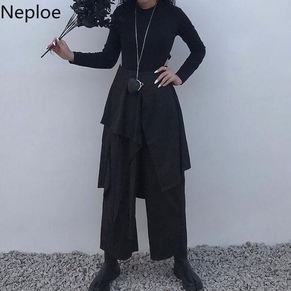 women's pants & capris neploe japanese irregular patchwork black long women high waist wide leg trousers 2021 spring fashion straight p, Black;white
women's pants & capris neploe japanese irregular patchwork black long women high waist wide leg trousers 2021 spring fashion straight p, Black;white