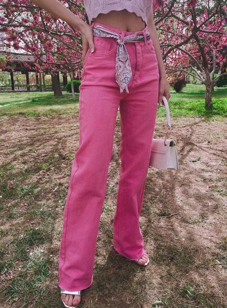 women's jeans utltra-trend pink extended wide leg jeans, high waist spring that 2021, Blue
women's jeans utltra-trend pink extended wide leg jeans, high waist spring that 2021, Blue