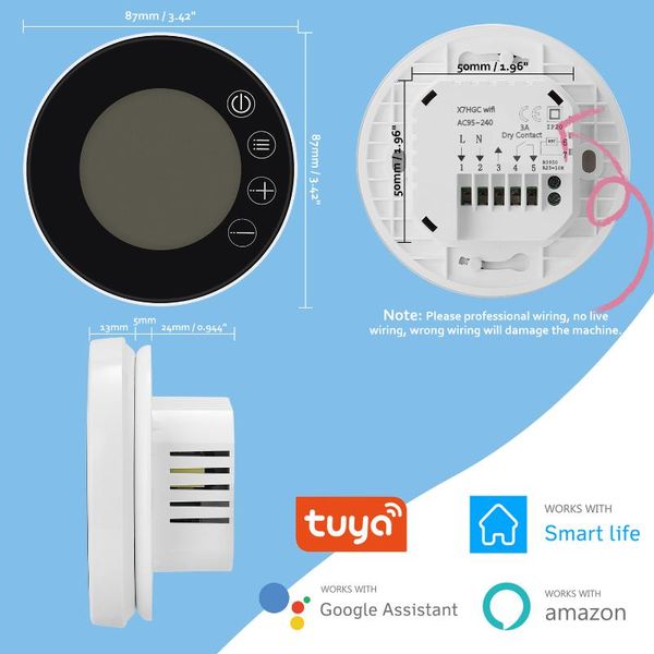 smart home control wifi lcd intelligent thermostat programmable temperature controller app remote compatible with tuya alexa google
smart home control wifi lcd intelligent thermostat programmable temperature controller app remote compatible with tuya alexa google
