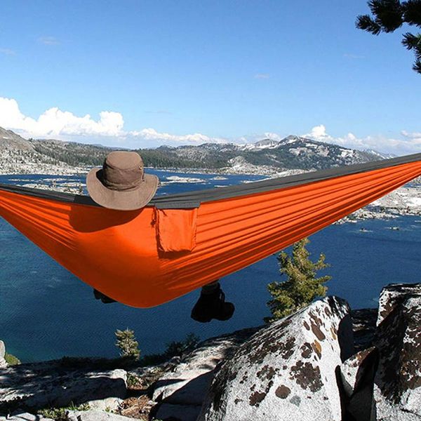 outdoor double hammock backpacking travel survival hunting sleeping bed portable with 2 straps carabiner bags
outdoor double hammock backpacking travel survival hunting sleeping bed portable with 2 straps carabiner bags