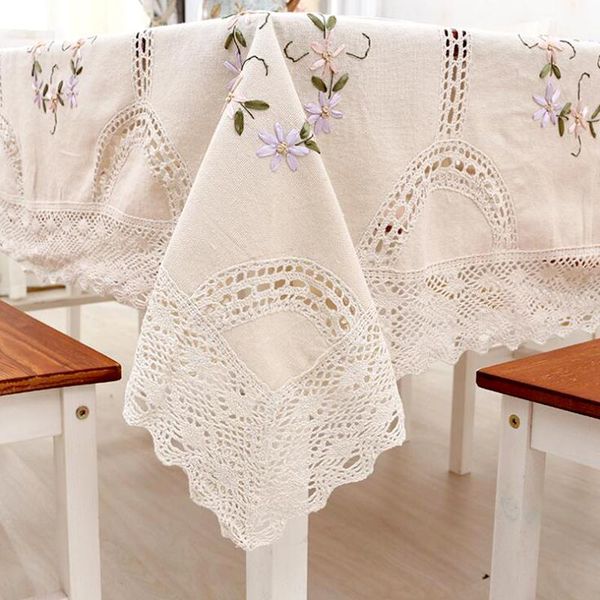 table cloth proud rose cotton linen tablecloth hand crocheted embroidered lace hem european style cover washable for tea
table cloth proud rose cotton linen tablecloth hand crocheted embroidered lace hem european style cover washable for tea