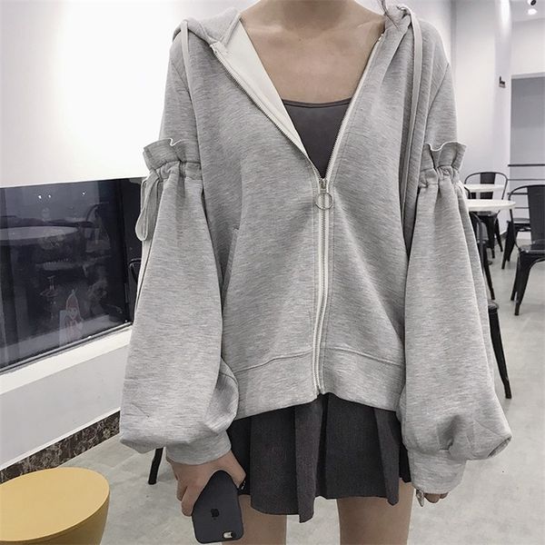 hoodies 2021 spring harajuku korean style fashion lantern sleeve hoodie oversize female zip-up hoodies, Black
hoodies 2021 spring harajuku korean style fashion lantern sleeve hoodie oversize female zip-up hoodies, Black