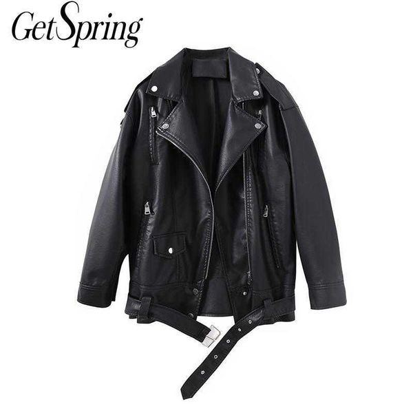 getspring women motorcycle jacket casual faux leather s vintage fur coat winter long fake 210601, Black
getspring women motorcycle jacket casual faux leather s vintage fur coat winter long fake 210601, Black