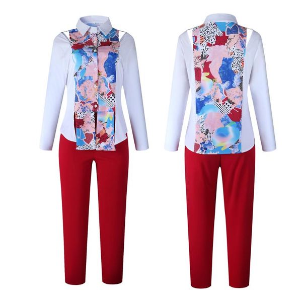 piece set africa clothing for women plus size pant suits ladies business office shirt +pants african sets ethnic, Red
piece set africa clothing for women plus size pant suits ladies business office shirt +pants african sets ethnic, Red