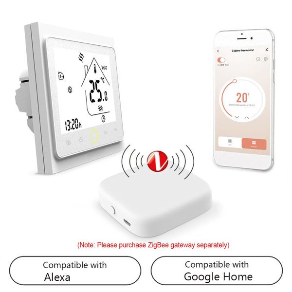 smart home control wifi thermostat programmable temperature controller for water floor heating app voice tuya zigbee gateway
smart home control wifi thermostat programmable temperature controller for water floor heating app voice tuya zigbee gateway