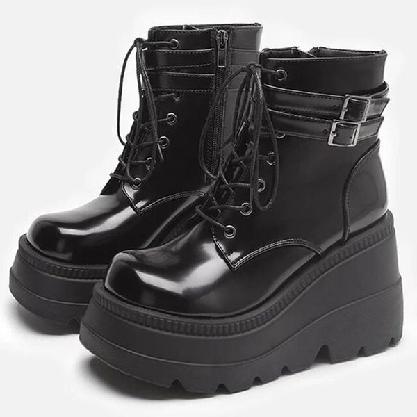 boots fashion buckle belt casual women's shoes, color high-comfortable boots, large size shoes, Black
boots fashion buckle belt casual women's shoes, color high-comfortable boots, large size shoes, Black