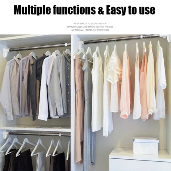 hangers & racks 50-120cm punch-clothing rod extendable stainless steel curtain pole easy installation for diy space mjj88
hangers & racks 50-120cm punch-clothing rod extendable stainless steel curtain pole easy installation for diy space mjj88