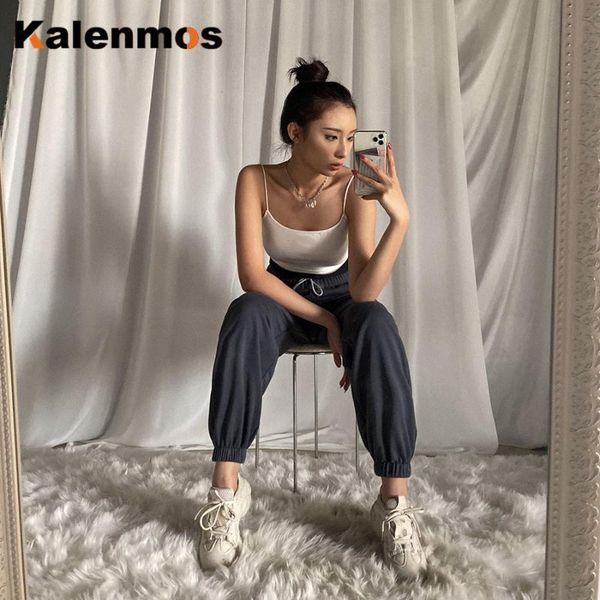 women's pants & capris kalenmos casual elastic print high waist women 2021 spring straight loose punk trousers pantalon femme long chic, Black;white
women's pants & capris kalenmos casual elastic print high waist women 2021 spring straight loose punk trousers pantalon femme long chic, Black;white