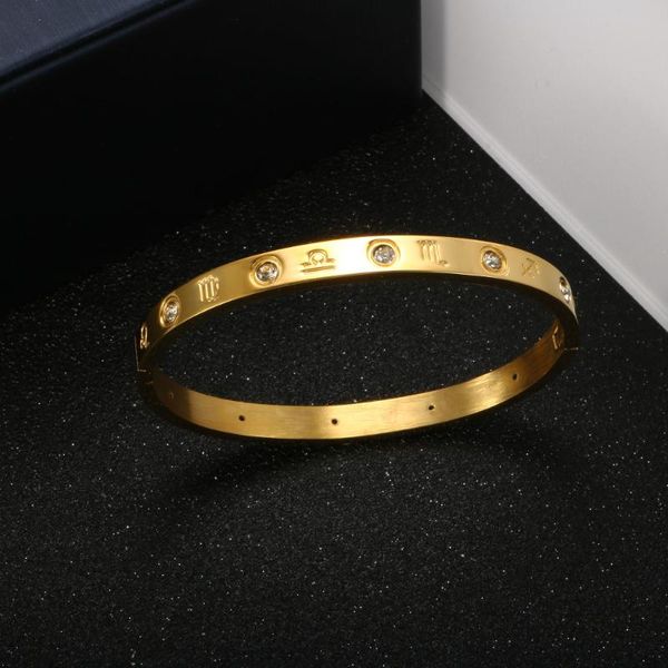 bangle stainless steel high quanlity crystal constellation bracelet bangles for men women party fashion jewelry gift, Black
bangle stainless steel high quanlity crystal constellation bracelet bangles for men women party fashion jewelry gift, Black