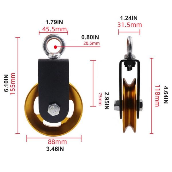 aluminum alloy silent bearing lifting pulley wheel fitness strength accessories x3ua
aluminum alloy silent bearing lifting pulley wheel fitness strength accessories x3ua